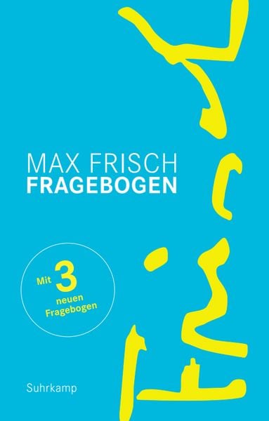 Fragebogen, Gebundene Ausgabe von Max Frisch, Suhrkamp, 9783518470084