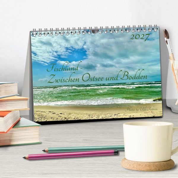 Produktbild: Fischland - Zwischen Ostsee und Bodden (Tischkalender 2027 DIN A5 quer), CALVENDO Monatskalender
