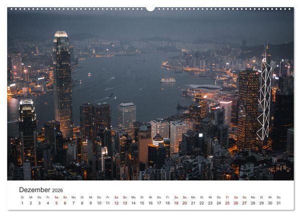 Produktbild: Hongkong - eine einzigartige Weltstadt (Wandkalender 2026 DIN A2 quer), CALVENDO Monatskalender