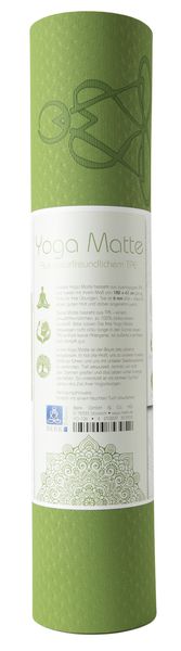 Produktbild: Yogamatte TPE ecofriendly - hellgr&uuml;n / grau