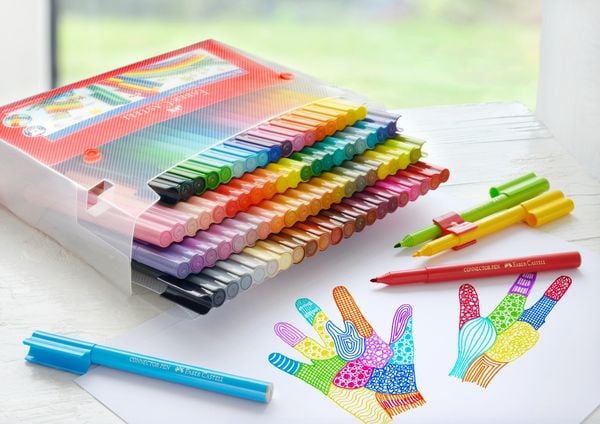 Produktbild: Faber-Castell Koffer Connector Filzstifte 80-teilig