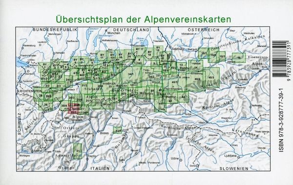 Produktbild: DAV Alpenvereinskarte 30/2 &Ouml;tztaler Alpen Wei&szlig;kugel 1 : 25 000