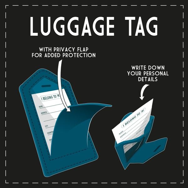 Produktbild: Legami Kofferanh&auml;nger - Luggage Tag - Petrolblau