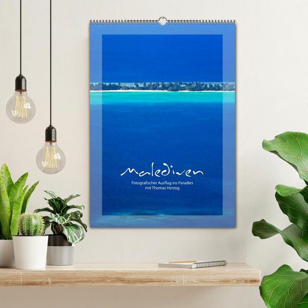 Produktbild: M A L E D I V E N (Wandkalender 2026 DIN A2 hoch), CALVENDO Monatskalender