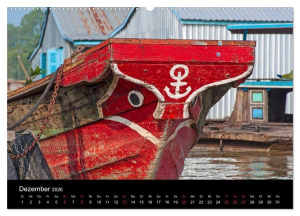 Produktbild: Das Mekong-Delta (hochwertiger Premium Wandkalender 2026 DIN A2 quer), Kunstdruck in Hochglanz