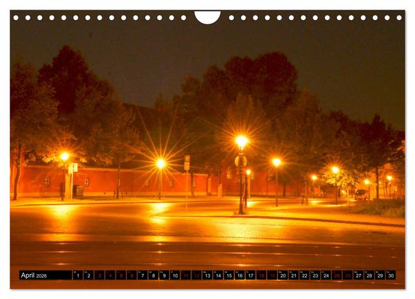 Produktbild: Potsdam zwischen Nacht und blauer Stunde (Wandkalender 2026 DIN A4 quer), CALVENDO Monatskalender