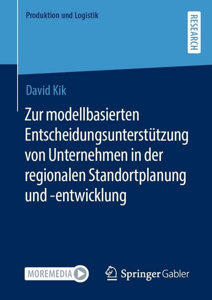 Produktbild: Zur modellbasierten Entscheidungsunterst&uuml;tzung von Unternehmen in der regionalen Standortplanung und -entwicklung