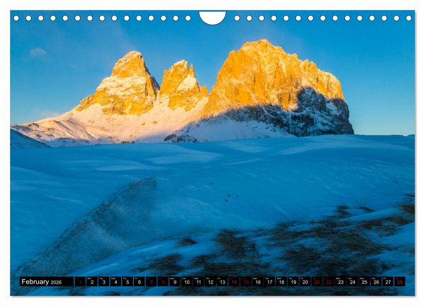 Produktbild: The Dolomites Mountains (Wall Calendar 2026 DIN A4 landscape), CALVENDO 12 Month Wall Calendar