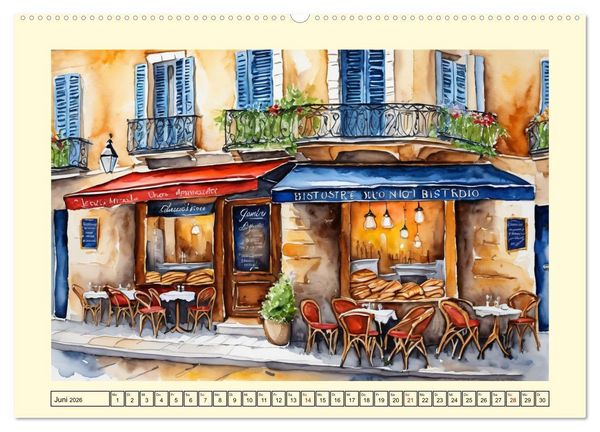 Produktbild: Paris - Stadt der Liebe (Wandkalender 2026 DIN A2 quer), CALVENDO Monatskalender