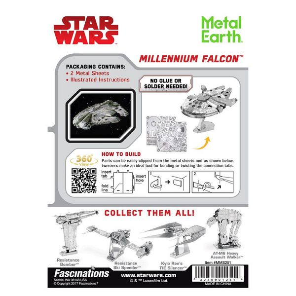 Produktbild: Metal Earth: STAR WARS Falcon