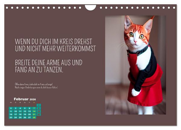 Produktbild: Tierisch motiviert (Wandkalender 2026 DIN A4 quer), CALVENDO Monatskalender