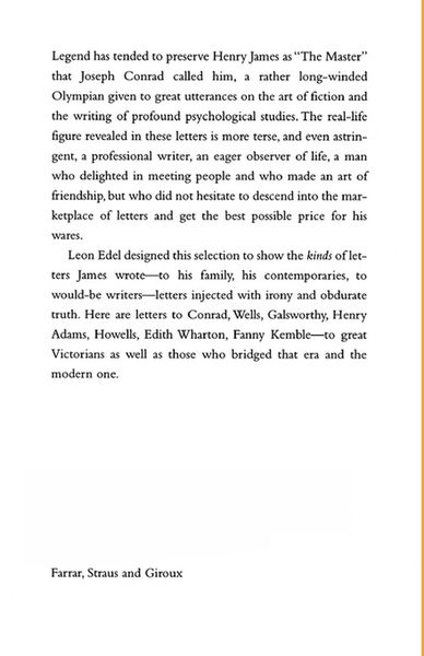 Produktbild: The Selected Letters of Henry James