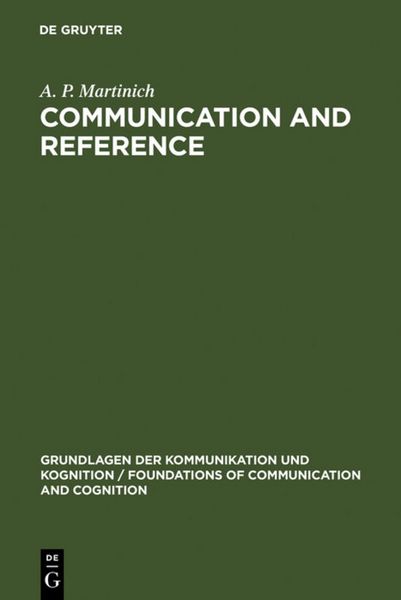 Produktbild: Communication and Reference