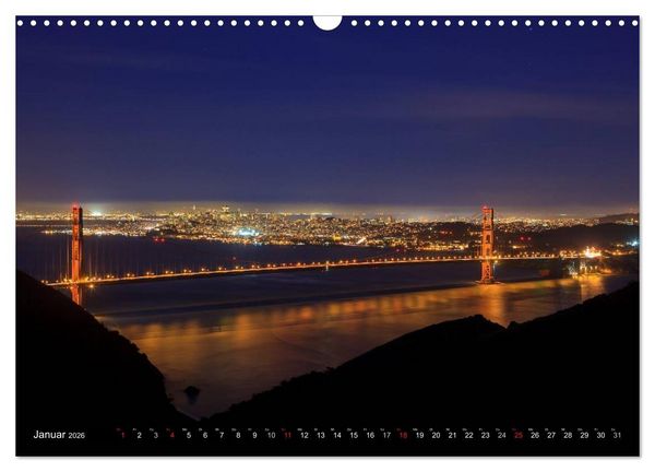 Produktbild: Golden Gate Bridge (Wandkalender 2026 DIN A3 quer), CALVENDO Monatskalender