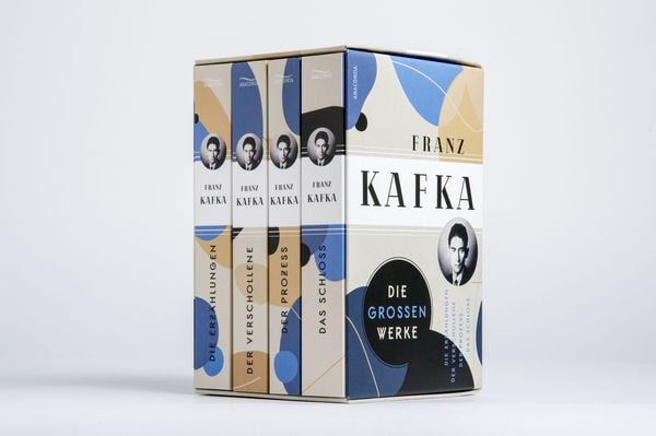 Produktbild: Franz Kafka, Die gro&szlig;en Werke (Die Erz&auml;hlungen - Der Verschollene - Der Prozess - Das Schloss) (4 B&auml;nde im Schuber)
