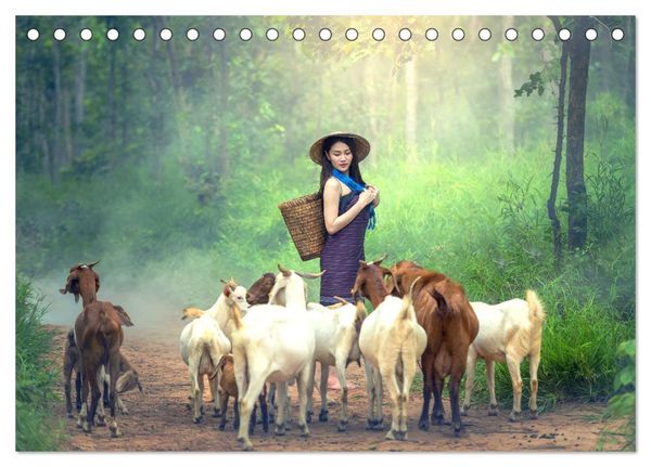 Produktbild: Landleben in S&uuml;dostasien. Menschen in Vietnam und Kambodscha (Tischkalender 2026 DIN A5 quer), CALVENDO Monatskalender