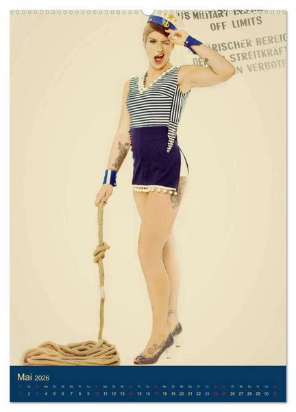 Produktbild: PinUp Girls 50er Jahre (hochwertiger Premium Wandkalender 2026 DIN A2 hoch), Kunstdruck in Hochglanz
