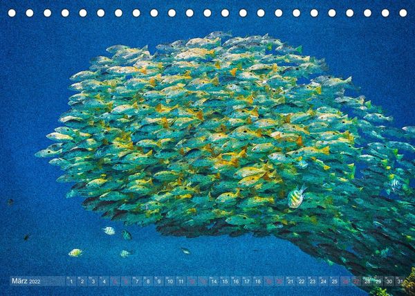 Produktbild: Das Blau der Tiefe (Tischkalender 2022 DIN A5 quer)