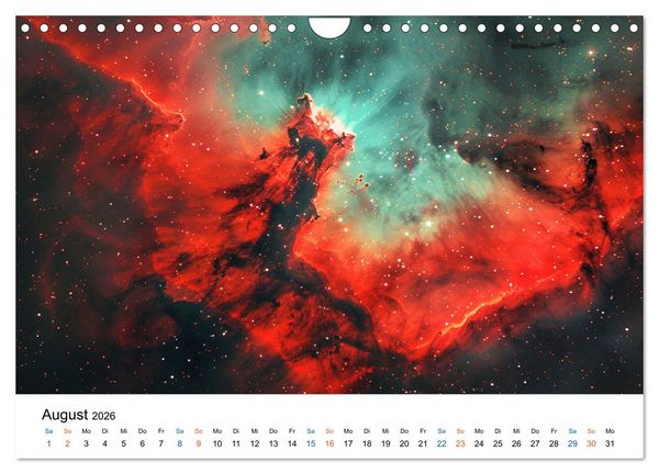 Produktbild: Strahlende Sternennebel (Wandkalender 2026 DIN A4 quer), CALVENDO Monatskalender