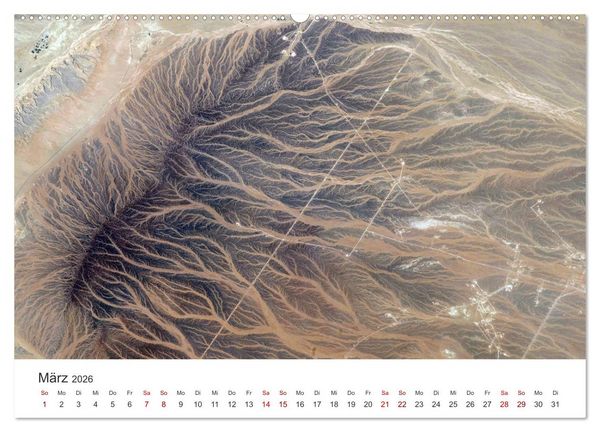 Produktbild: Satellitenbilder - Spektakul&auml;re Aufnahmen aus dem Weltall (hochwertiger Premium Wandkalender 2026 DIN A2 quer), Kunstdruck in Hochglanz