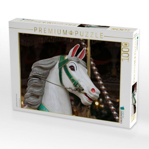 Produktbild: CALVENDO Puzzle KARUSSELLPFERD im Detail | 1000 Teile Lege-Gr&ouml;&szlig;e 64x48cm Foto-Puzzle f&uuml;r gl&uuml;ckliche Stunden