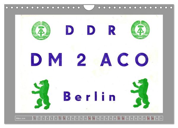 Produktbild: Amateurfunk in Ost-Berlin (Wandkalender 2026 DIN A4 quer), CALVENDO Monatskalender
