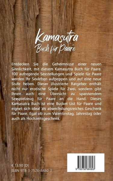 Produktbild: Kamasutra Buch f&uuml;r Paare