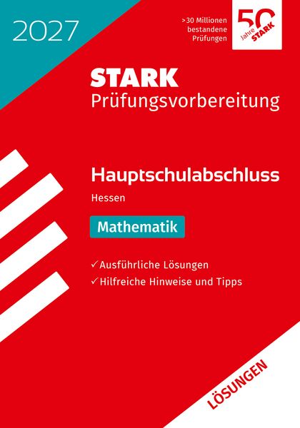 Produktbild: STARK L&ouml;sungen zu Mathematik - Hauptschulabschluss 2027 Hessen - Pr&uuml;fungsvorbereitung