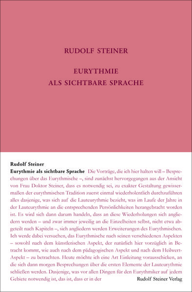 Produktbild: Eurythmie als sichtbare Sprache