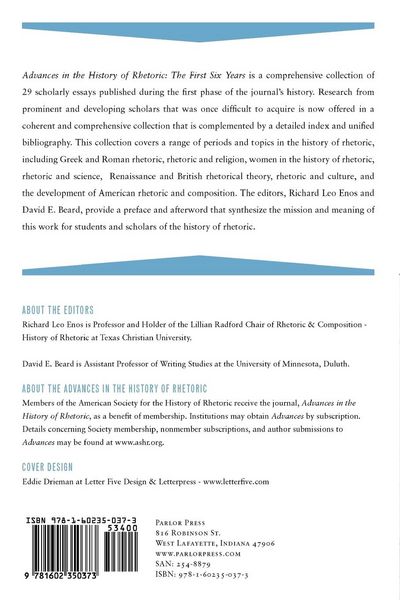Produktbild: Advances in the History of Rhetoric