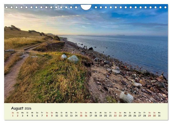 Produktbild: Unterwegs in D&auml;nemark von der Nordsee bis zur Ostsee (Wandkalender 2026 DIN A4 quer), CALVENDO Monatskalender