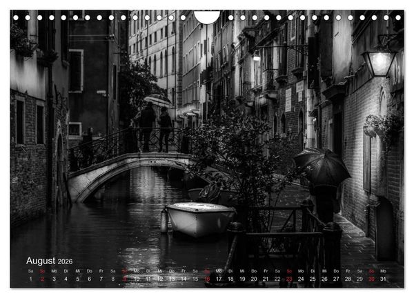 Produktbild: Venedig - Licht und Schatten (Wandkalender 2026 DIN A4 quer), CALVENDO Monatskalender