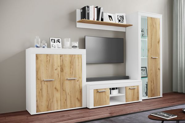 Produktbild: Holz TV Lowboard M&ouml;bel Fernsehschrank Usilo L