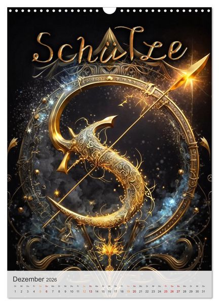 Produktbild: Fantasievolle Sternzeichen (Wandkalender 2026 DIN A3 hoch), CALVENDO Monatskalender