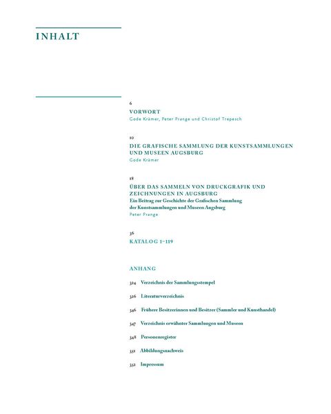 Produktbild: Die Grafische Sammlung im Schaezlerpalais