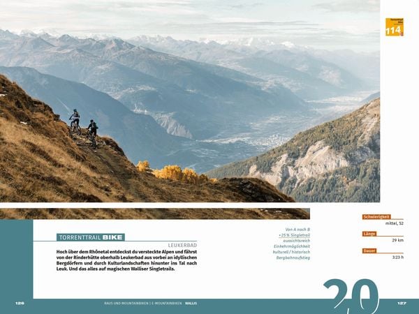 Produktbild: K&uuml;mmerly+Frey Raus und Mountainbiken Wallis &ndash; Mountainbikef&uuml;hrer