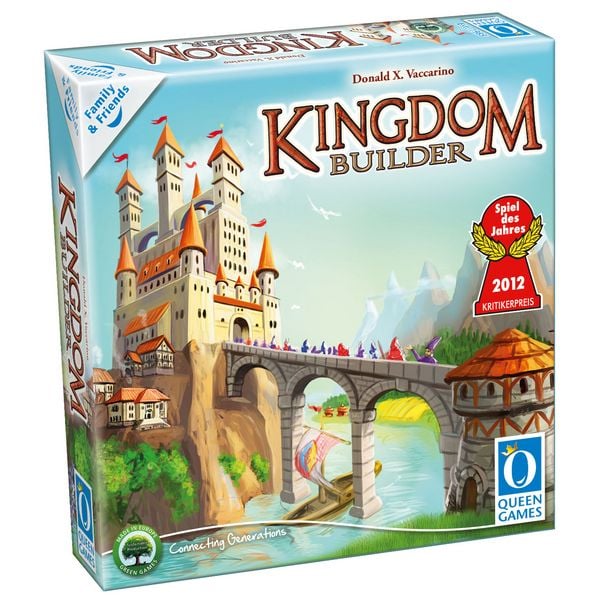 Queen Games 10822 - Kingdom Builder Compact (Spiel des Jahres 2012)
