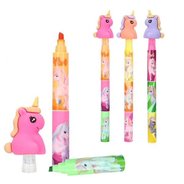 Produktbild: Ylvi Highlighter mit Einhorn Topper