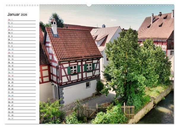 Produktbild: N&ouml;rdlingen - Ansichtssache (hochwertiger Premium Wandkalender 2026 DIN A2 quer), Kunstdruck in Hochglanz