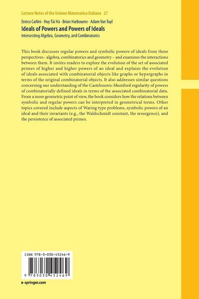 Produktbild: Ideals of Powers and Powers of Ideals