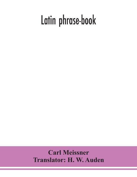 Produktbild: Latin Phrase-Book