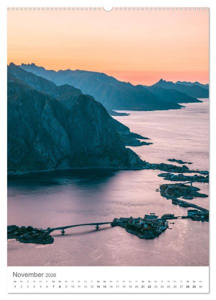 Produktbild: Die Lofoten &ndash; Landschaftsfotografien aus Nordnorwegen (Wandkalender 2026 DIN A2 hoch), CALVENDO Monatskalender
