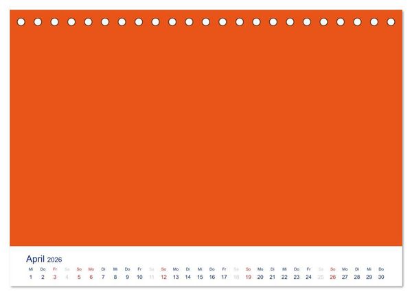 Produktbild: Farbiger Bastelkalender (Tischkalender 2026 DIN A5 quer), CALVENDO Monatskalender