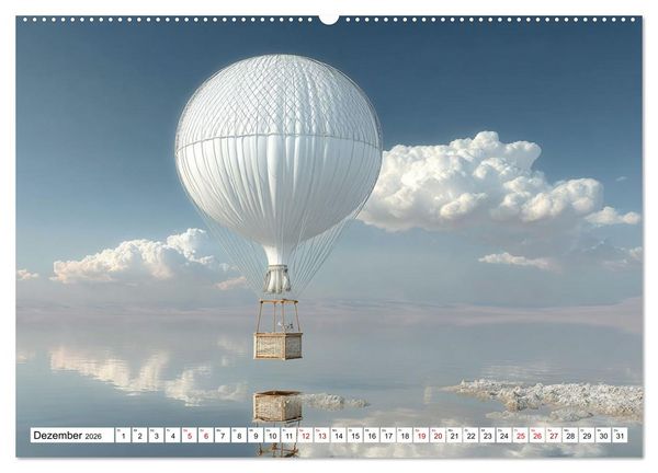 Produktbild: Himmelsmagie in Ballonfarben (hochwertiger Premium Wandkalender 2026 DIN A2 quer), Kunstdruck in Hochglanz