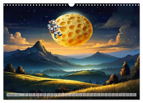 Produktbild: Mumpitz f&uuml;r Schlauf&uuml;chse (Wandkalender 2026 DIN A3 quer), CALVENDO Monatskalender