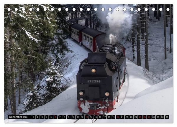 Produktbild: Schmalspurbahnen in Sachsen Anhalt (Tischkalender 2026 DIN A5 quer), CALVENDO Monatskalender