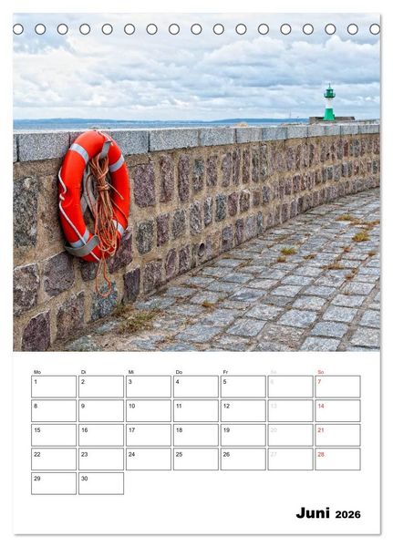 Produktbild: R&uuml;gen und Hiddensee - Bilder eines Sommers / Planer (Tischkalender 2026 DIN A5 hoch), CALVENDO Monatskalender