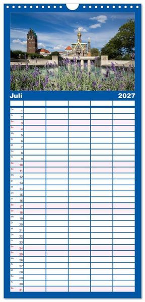 Produktbild: Familienplaner 2027 - Welterbe - Kultur und Natur in Deutschland mit 5 Spalten (Wandkalender, 21 x 45 cm) CALVENDO