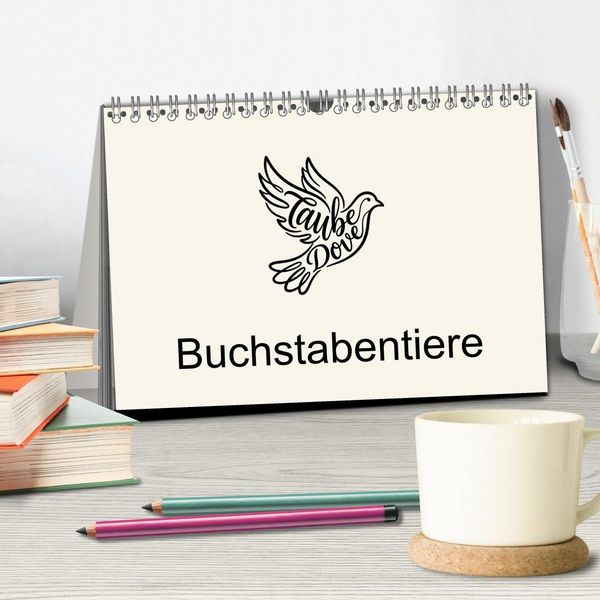Produktbild: Buchstabentiere (Tischkalender 2027 DIN A5 quer), CALVENDO Monatskalender