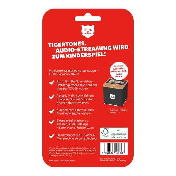 Produktbild: Tigertones - Ticket 12 Monate Swiss-Edition